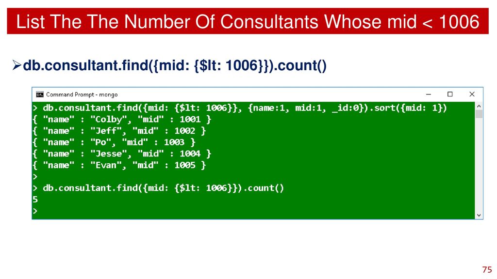 List The The Number Of Consultants Whose mid < 1006