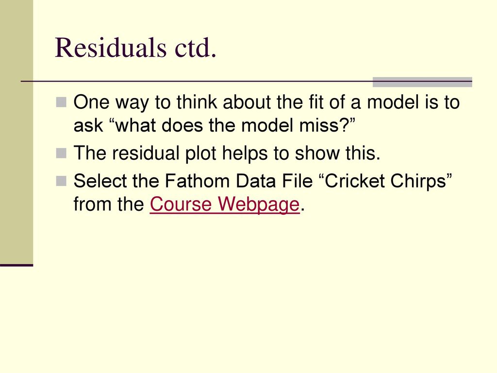 residuals in fathom 2 residuals in fathom 2
