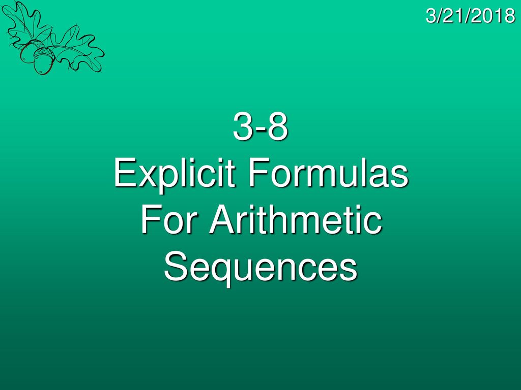 Recursive formulas for arithmetic sequences ppt download
