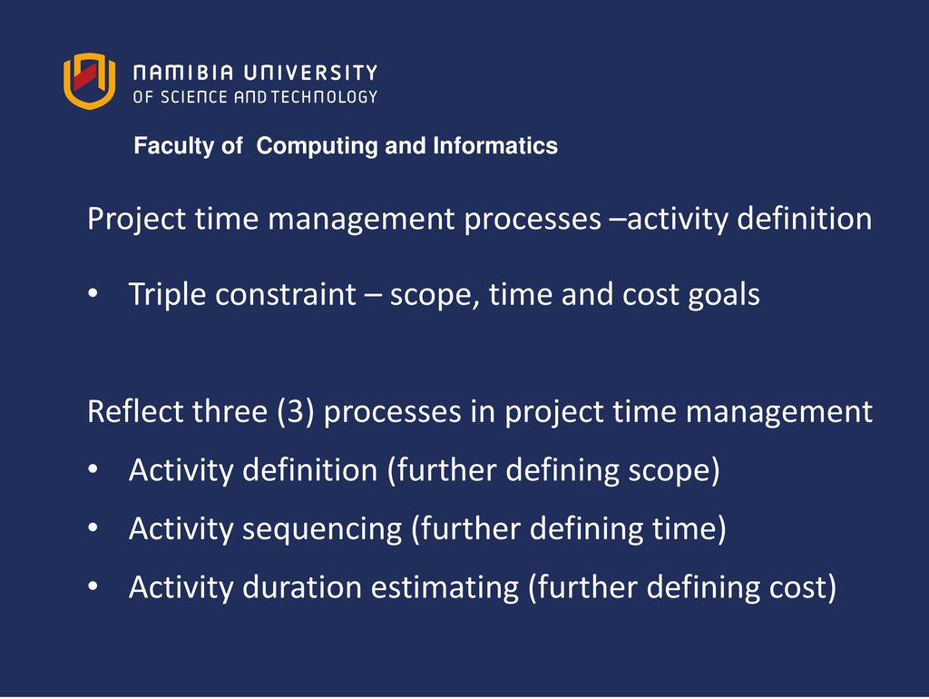 Project Management PTM721S ppt download