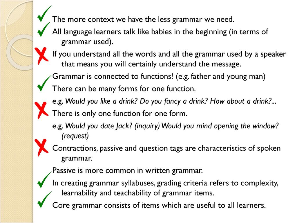 Teaching Grammar Lecture ppt download