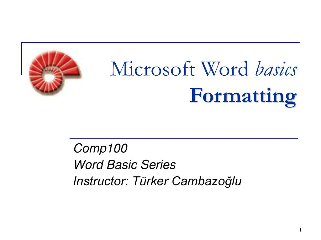 Microsoft Word Basics Formatting Ppt Download 0022