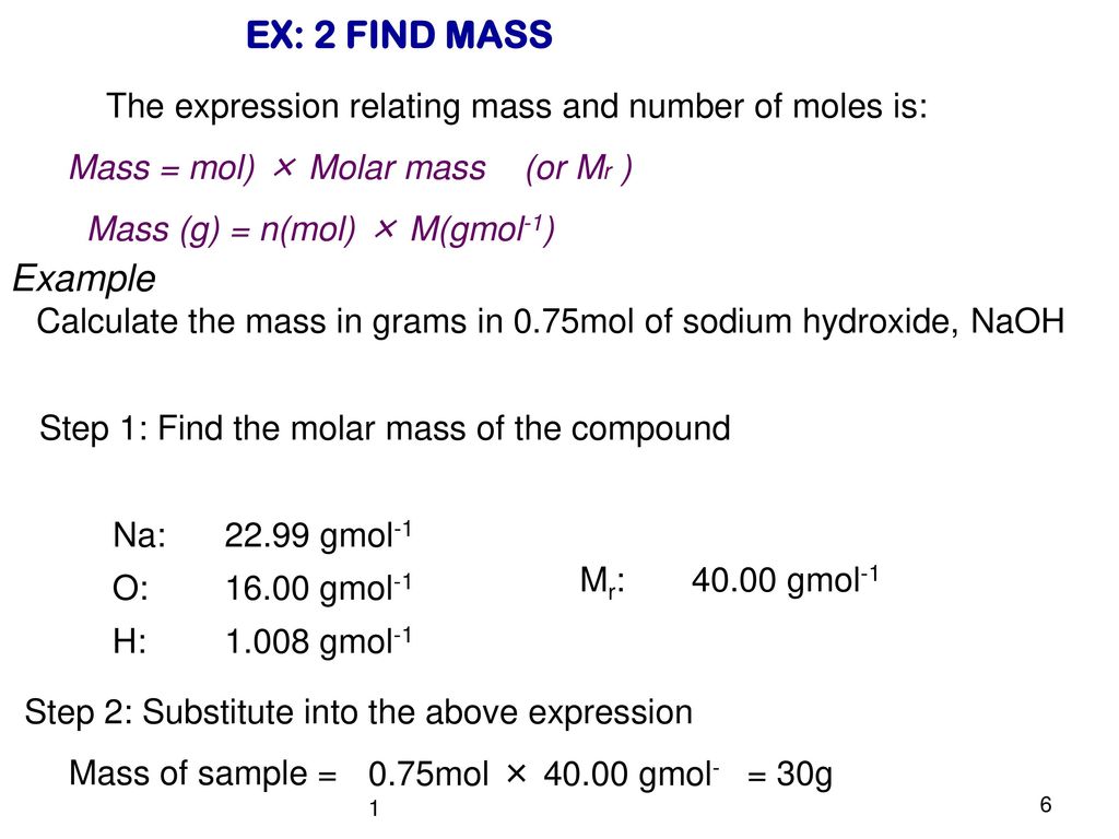 Calculate Molecular Mass Of Sodium Oxide