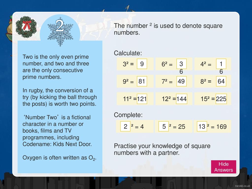 Number Advent Calendar Ppt Download