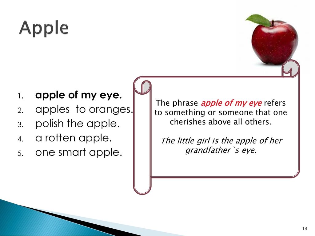 apple of his eye meaning