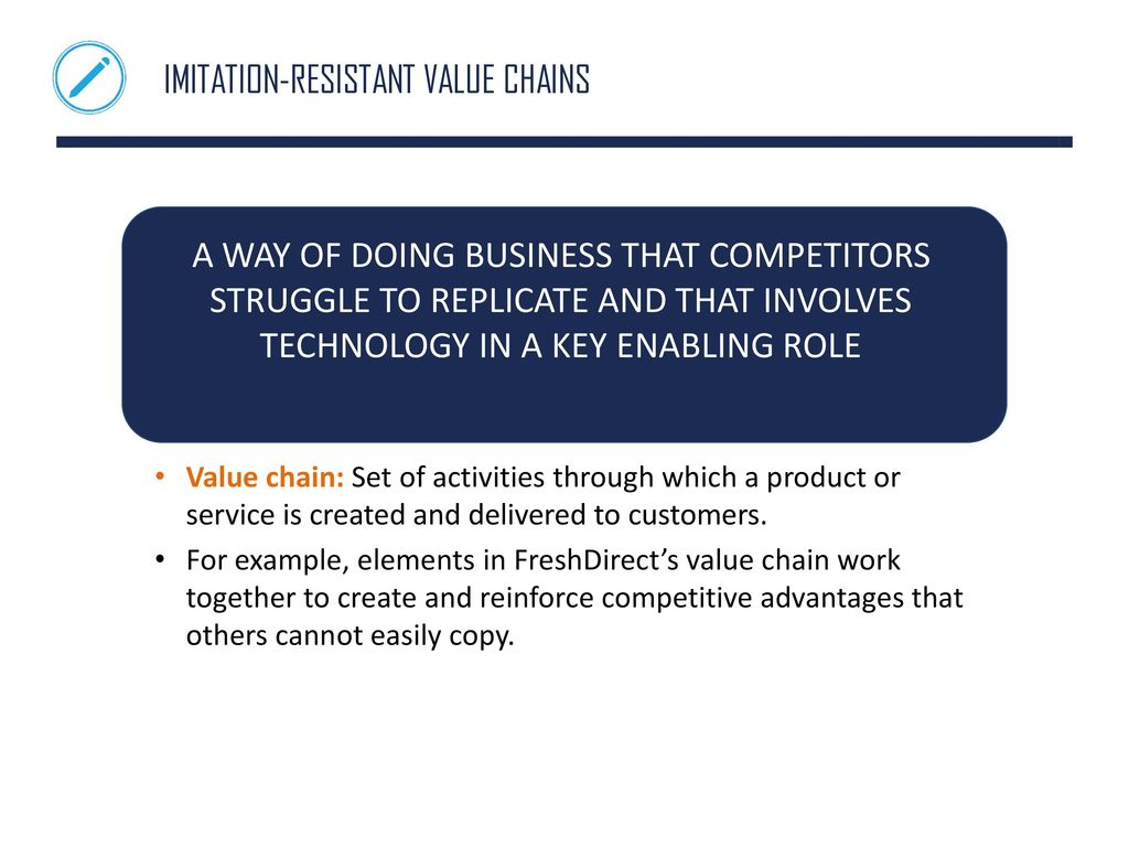 Imitation-Resistant Value Chains