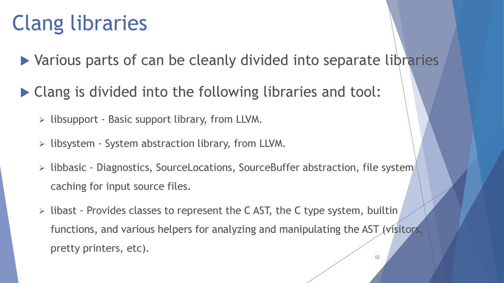 Code analysis using compiler front ends clang ppt download