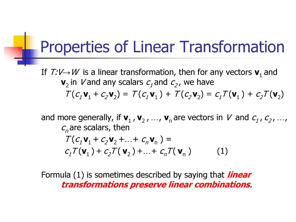 8 1 General Linear Transformation Ppt Download