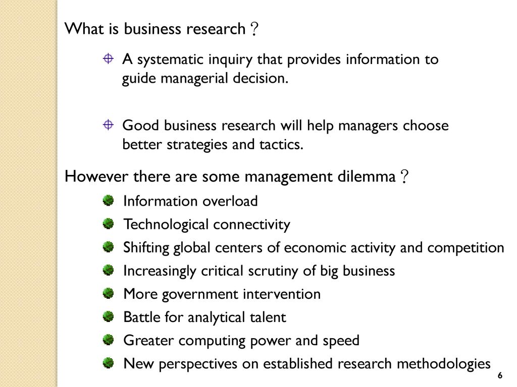 business research management