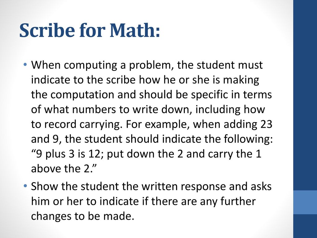 Scribe for Math: