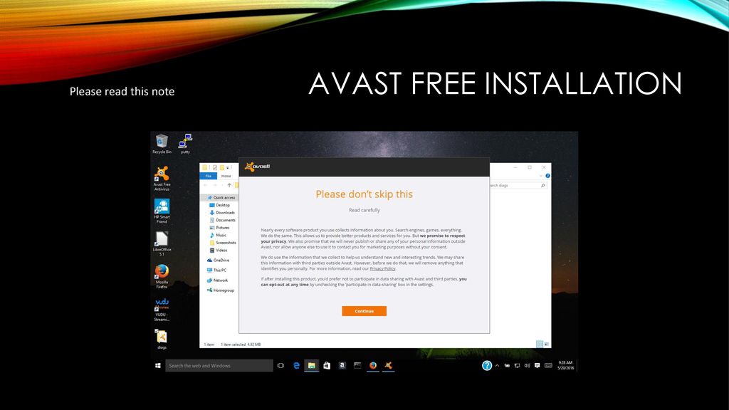 Avast free installation