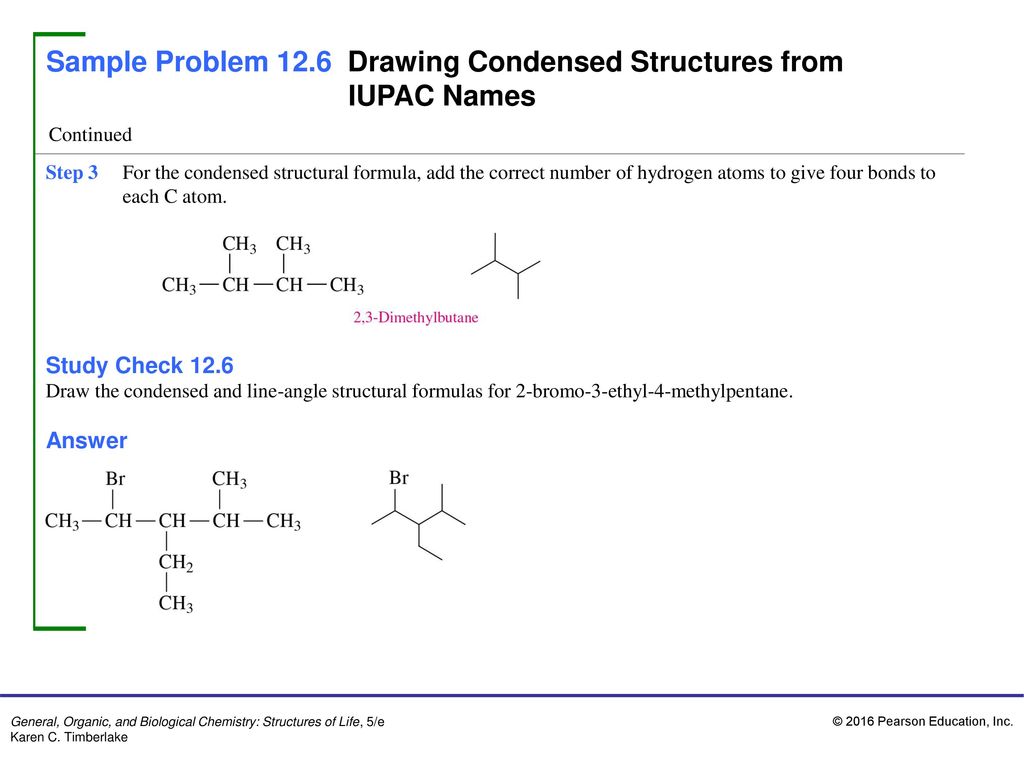 Sample Problem 166.16 Properties of Organic Compounds - ppt download