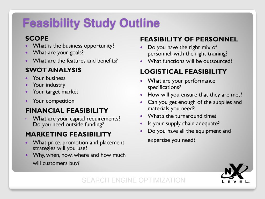 Feasibility Study Outline 