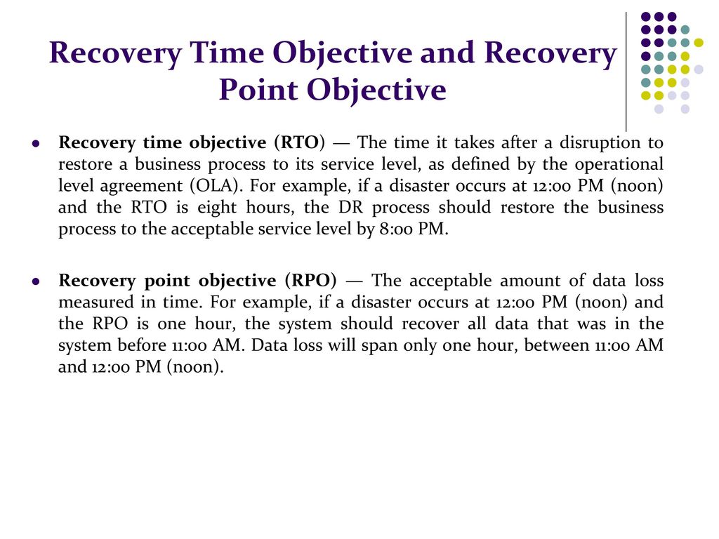 Cloud Computing Disaster Recovery (DR) - ppt download Regarding disaster recovery service level agreement template