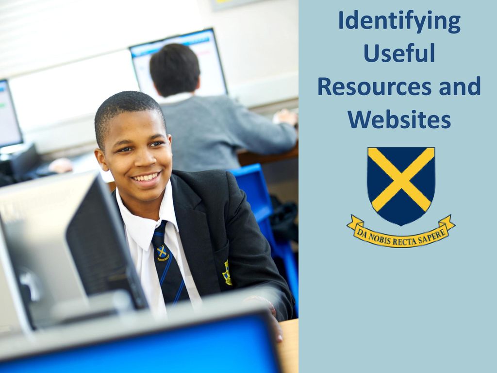 Identifying Useful Resources and Websites