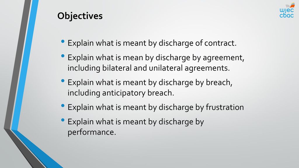 explain discharge of contract