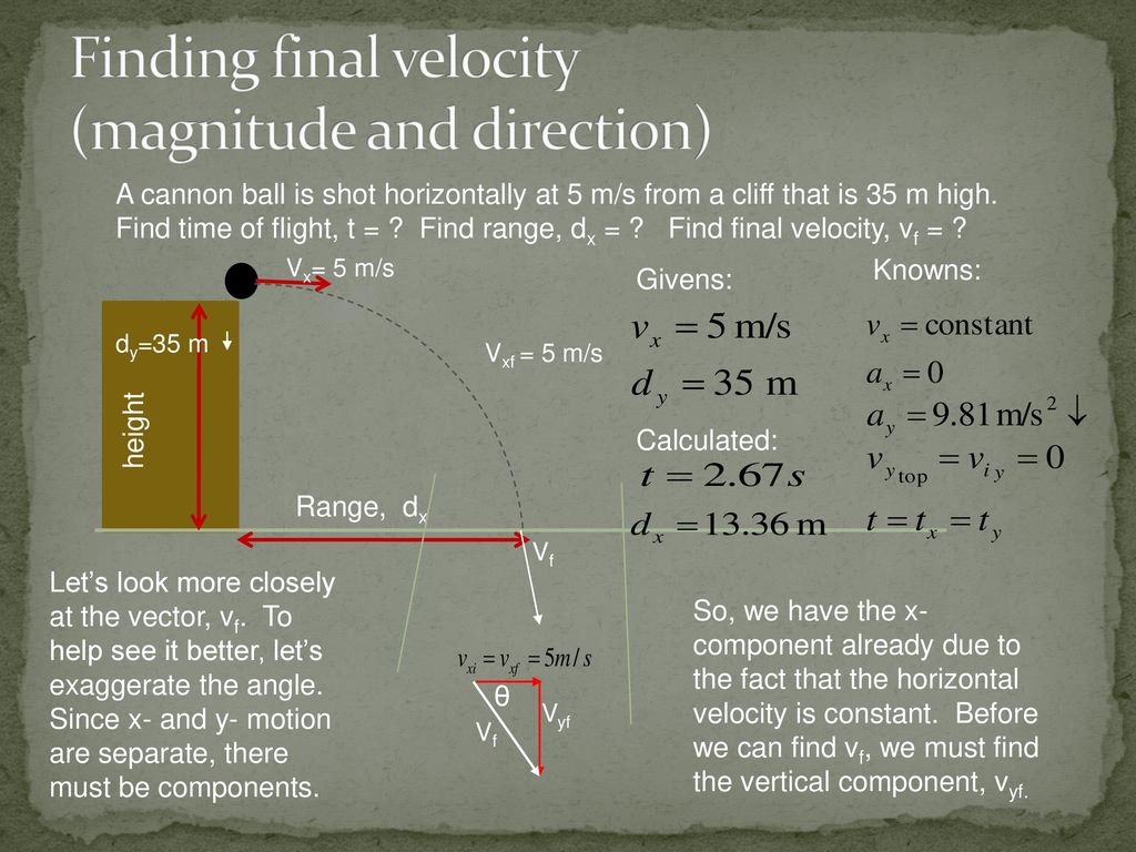 Projectile Motion Physics Level. - ppt download