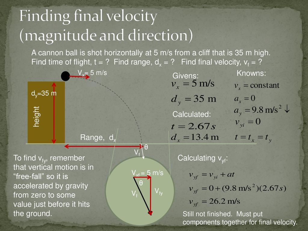 Projectile Motion Physics Level. - ppt download