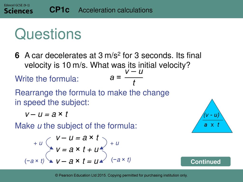 Acceleration calculations - ppt download