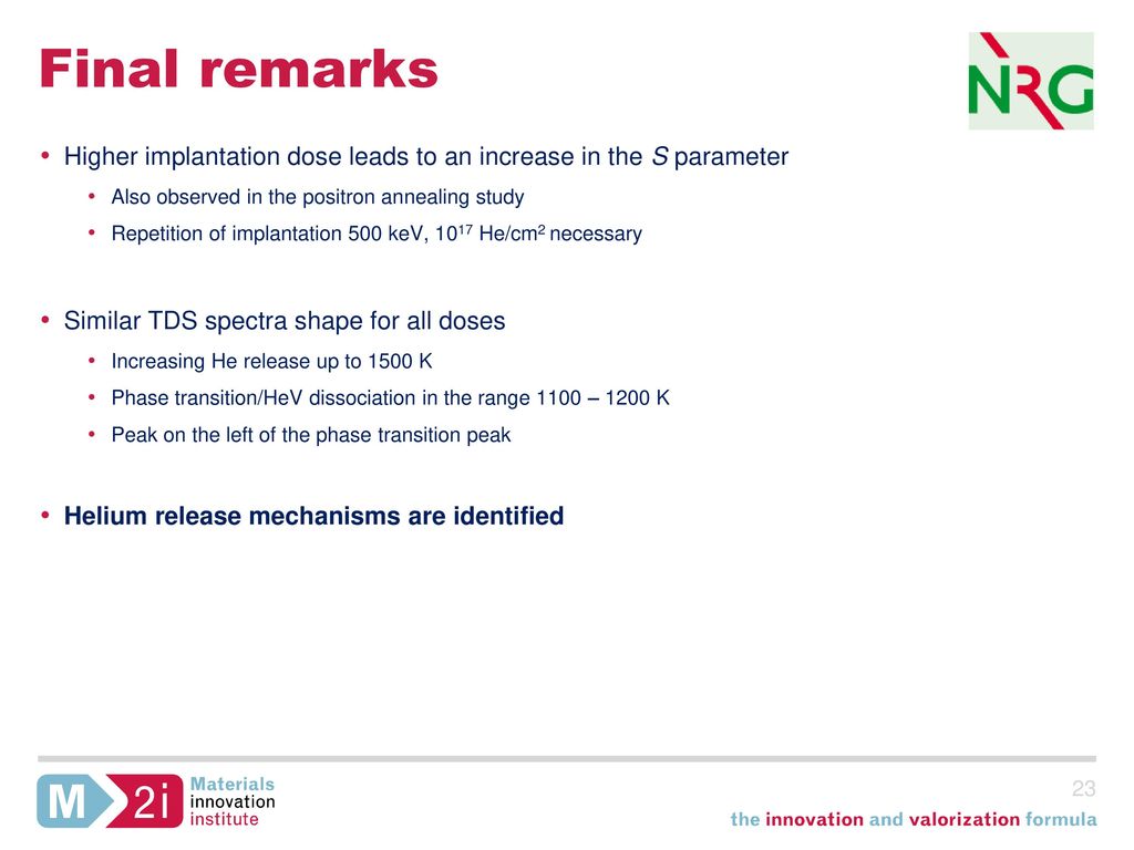 Characterization of He implanted Eurofer97 ppt download
