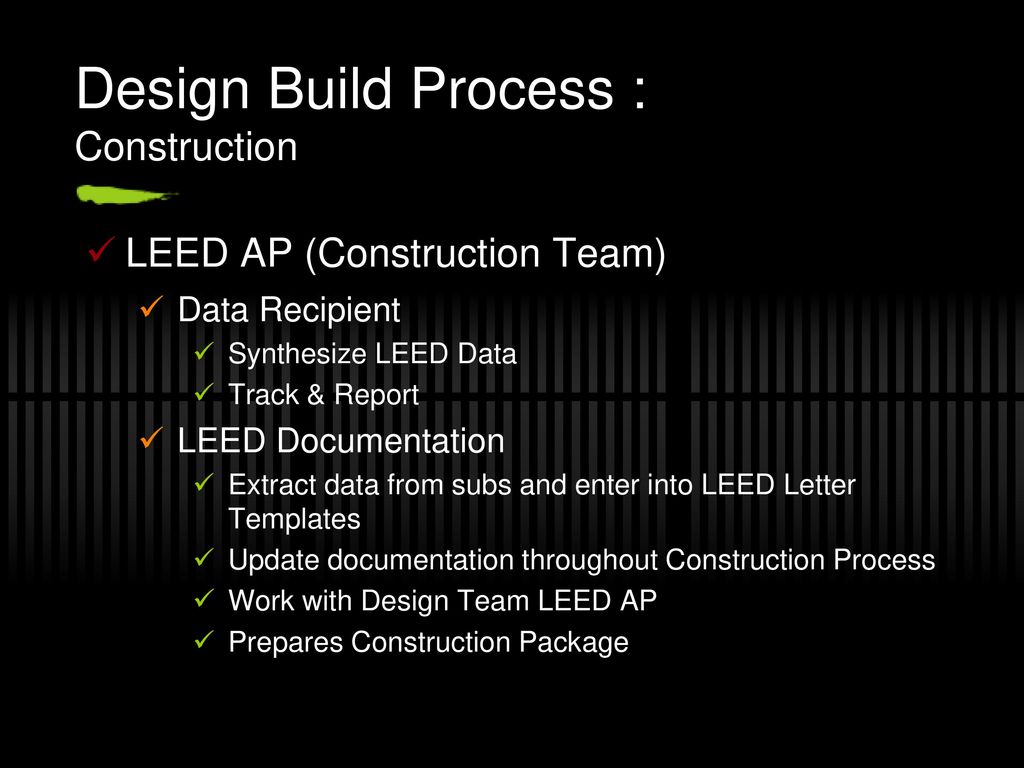 LEED Implementation January ppt download In Leed Letter Template
