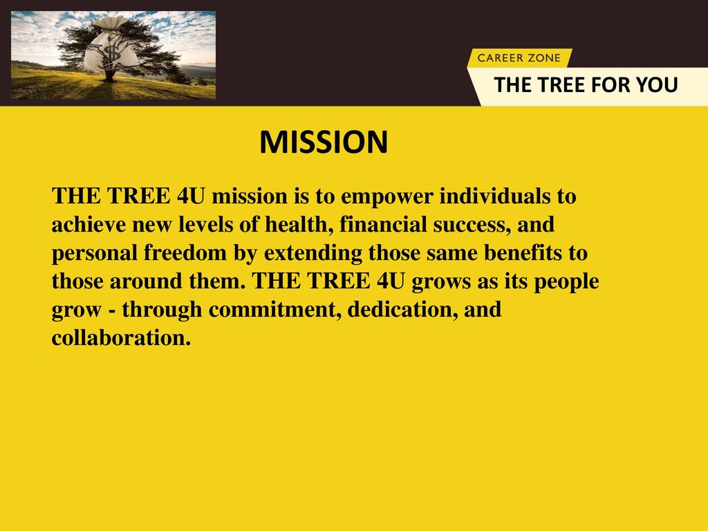 MISSION THE TREE FOR YOU