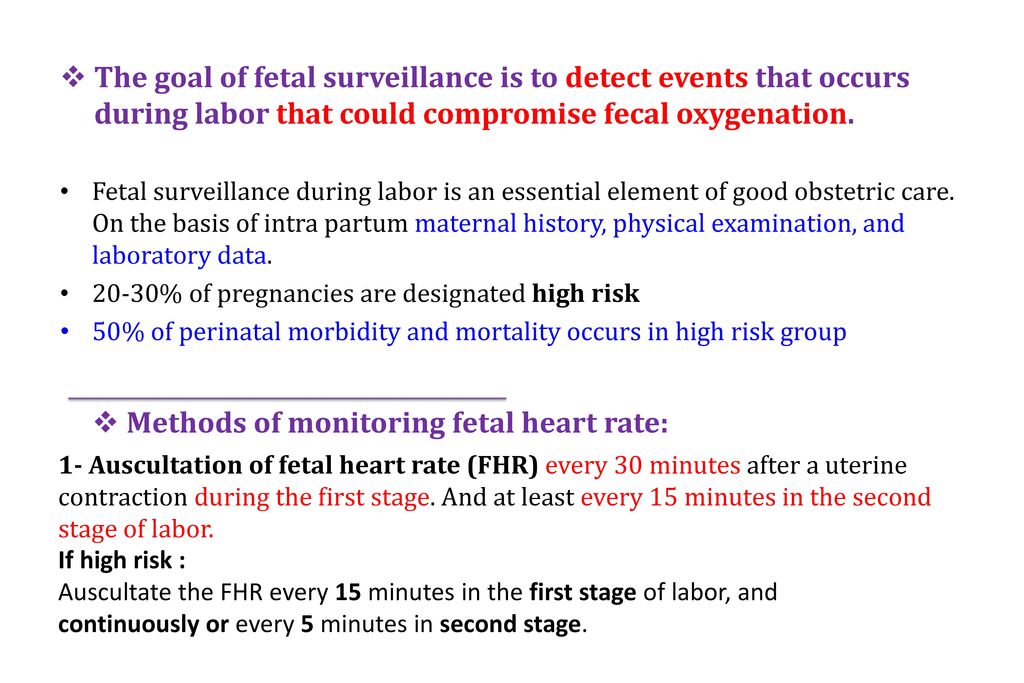 Fetal Surveillance Objectives Ppt Download
