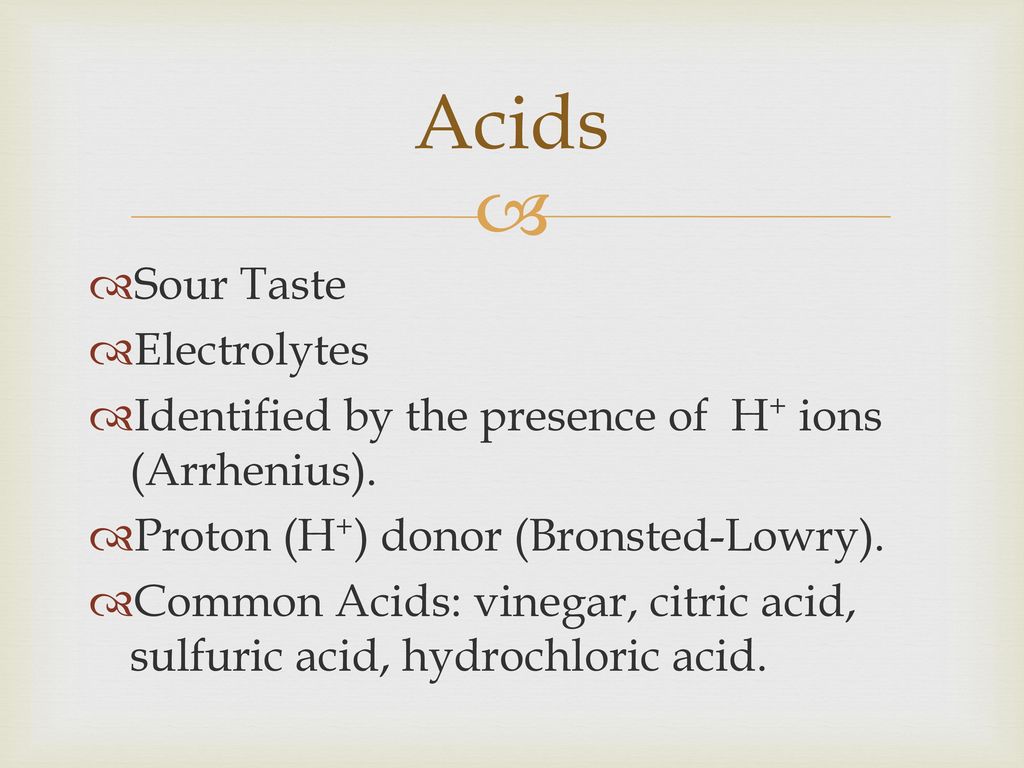 Acids and Bases: an Introduction - ppt download