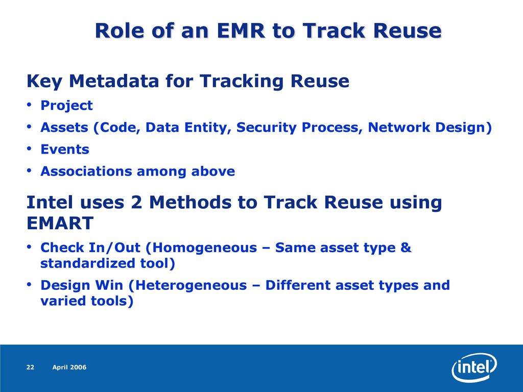 The Intel metadata Program - ppt download