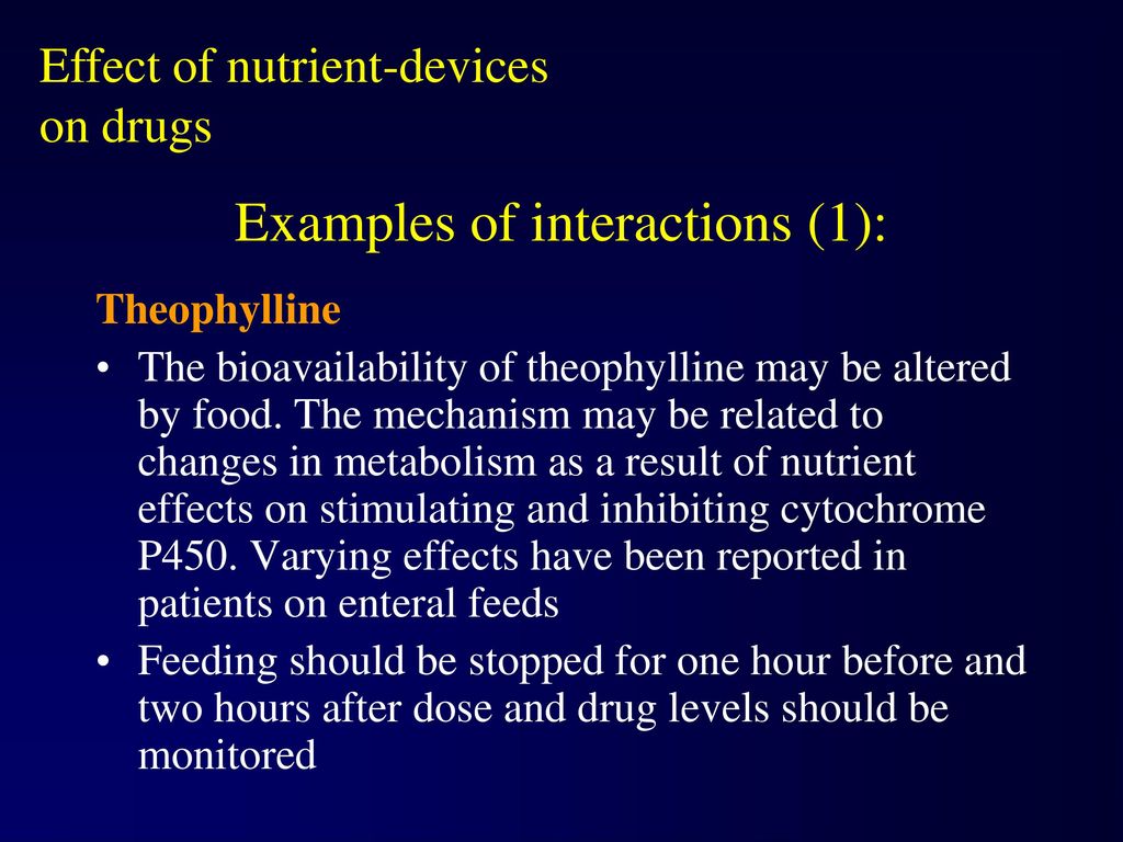 Effect Of Nutrient-devices On Drugs - Ppt Download