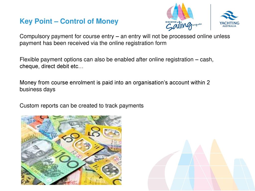 Key Point – Control of Money