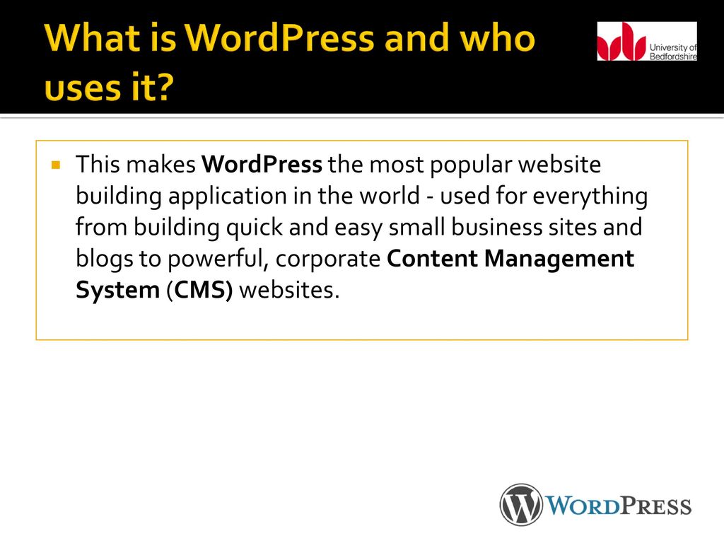Creating blogs and websites an introduction to wordpress ppt download
