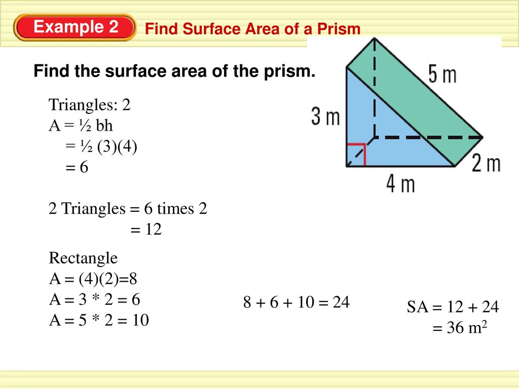 How do you Calculate the Surface Area of Prisms & Cylinders? - ppt