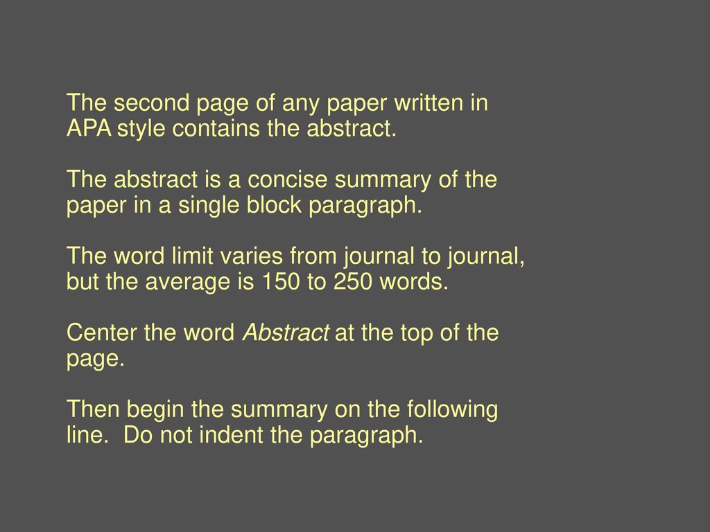 Apa Format Guidelines This Tutorial Is Adapted From The Ppt Download