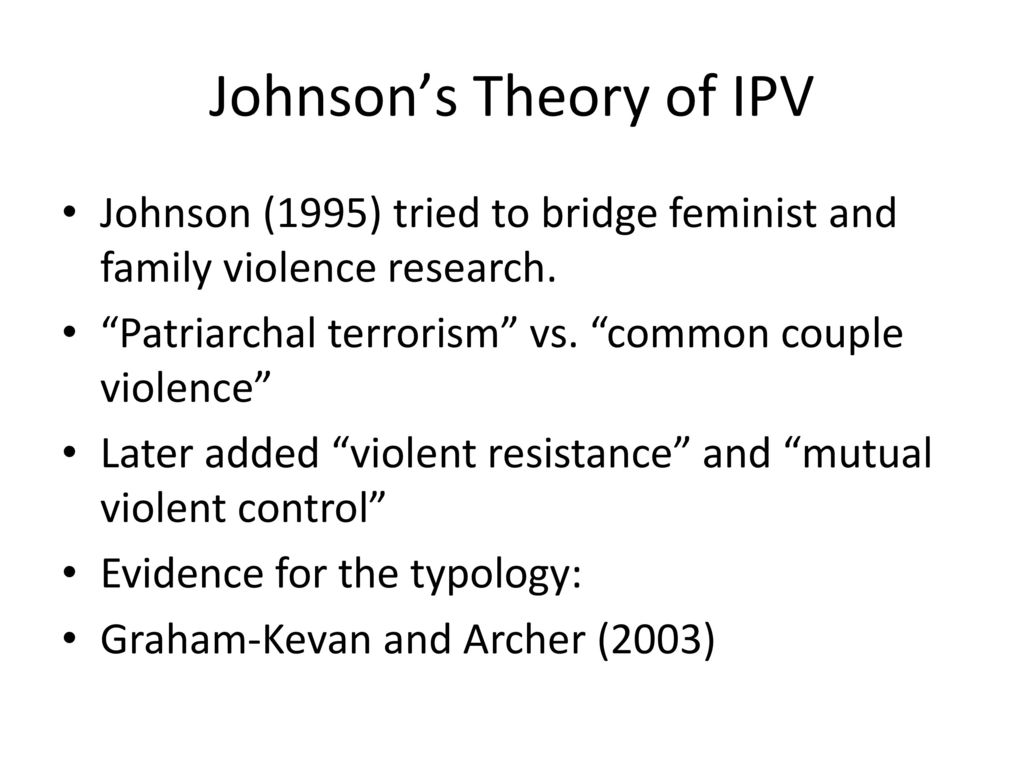 Johnson’s Theory of IPV