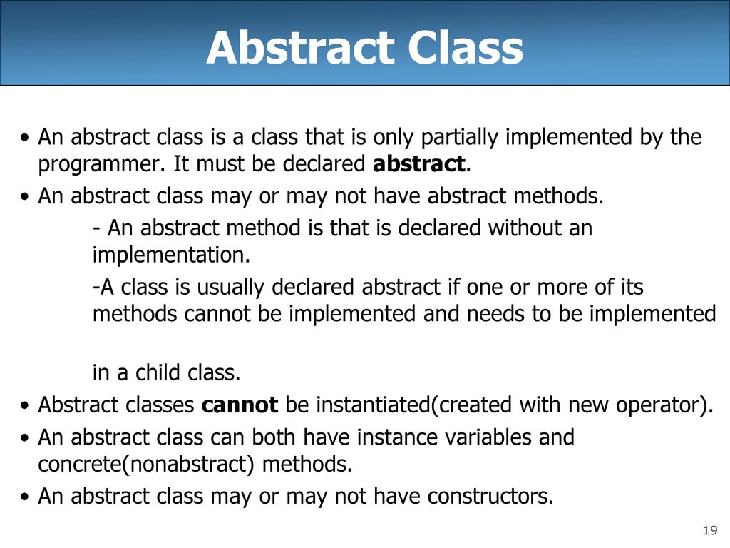 Lecture 21 Interfaces And Abstract Classes Ppt Download