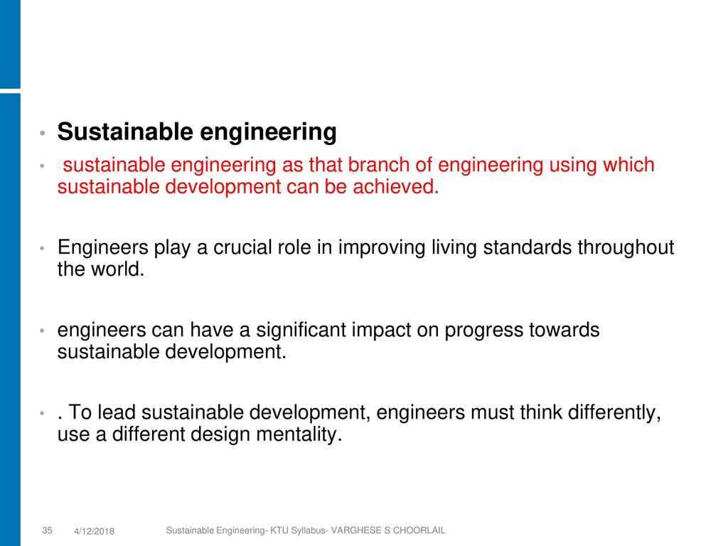 Sustainable Engineering - ppt download