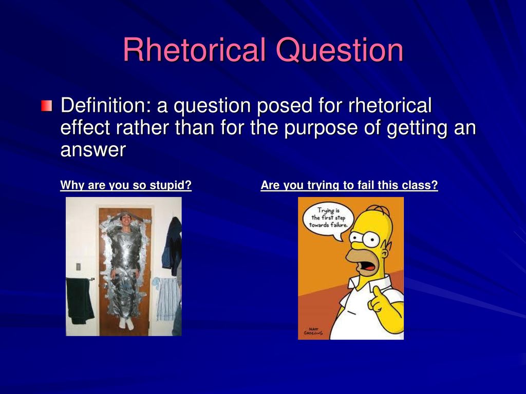 what does rhetorical effect mean