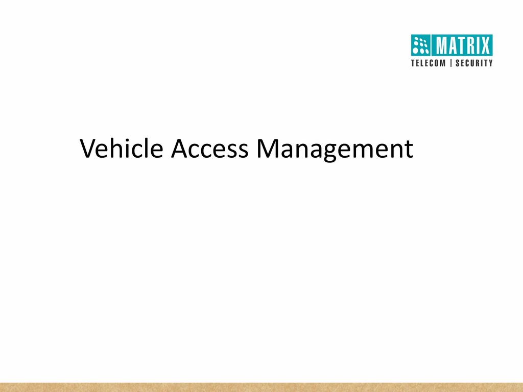 Vehicle Access Management