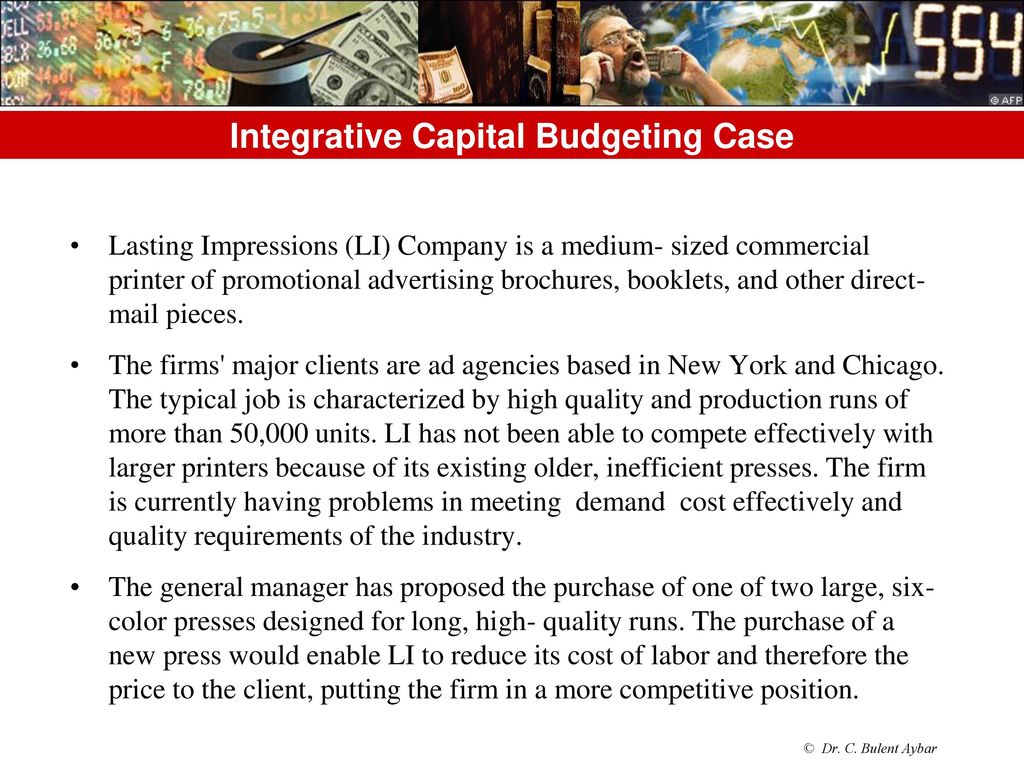 capital budgeting case analysis