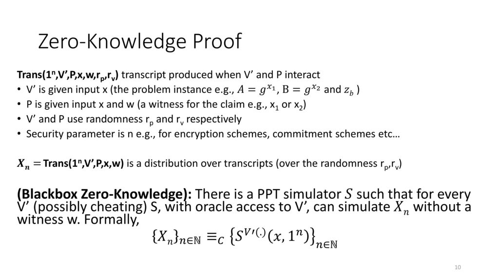 Topic 36 Zero Knowledge Proofs Ppt Download
