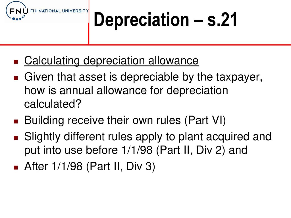 Lecture 10 depreciation ppt download