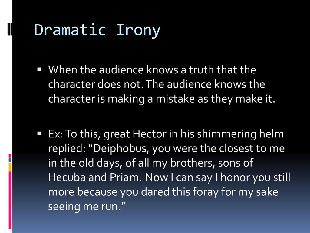 Types of Irony in Oedipus Rex ppt download