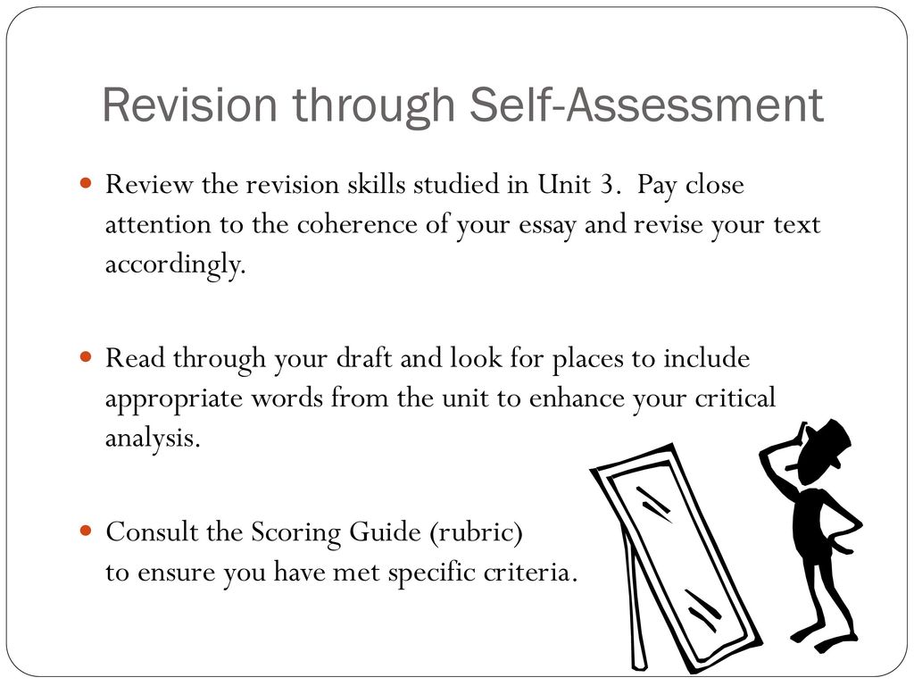 Revision through Self-Assessment