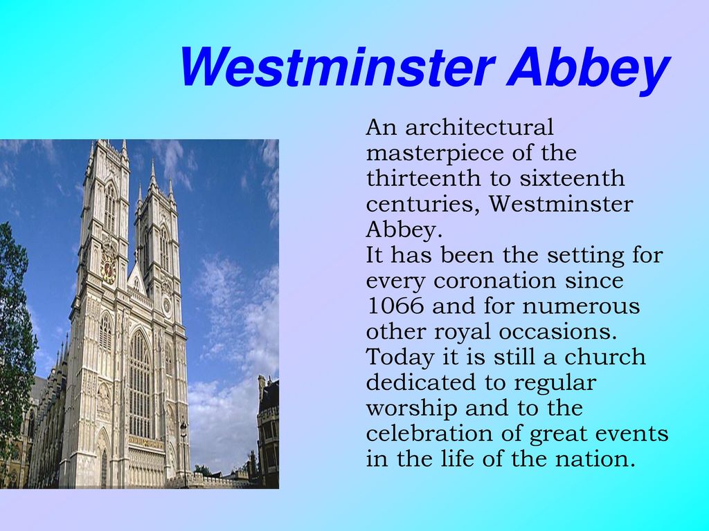 Westminster abbey презентация на английском