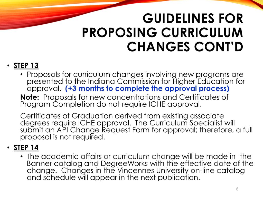 curriculum proposal examples