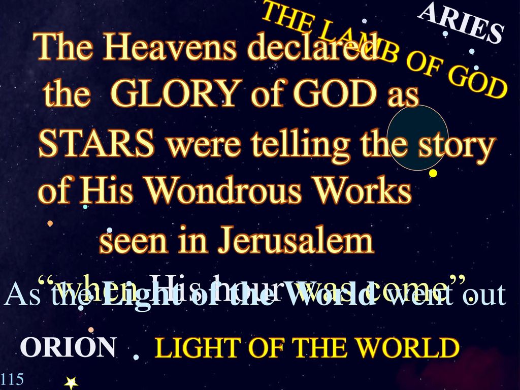 The heavens-are telling-the glory of God, - ppt download