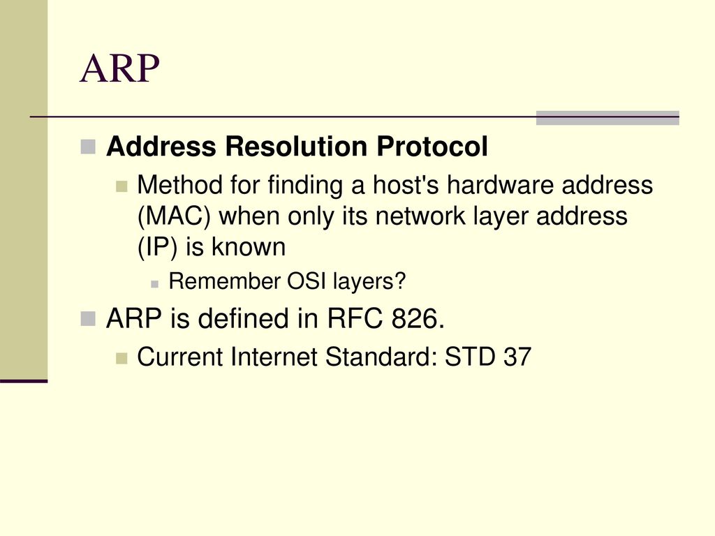 Address resolution protocol definition Address resolution protocol definition