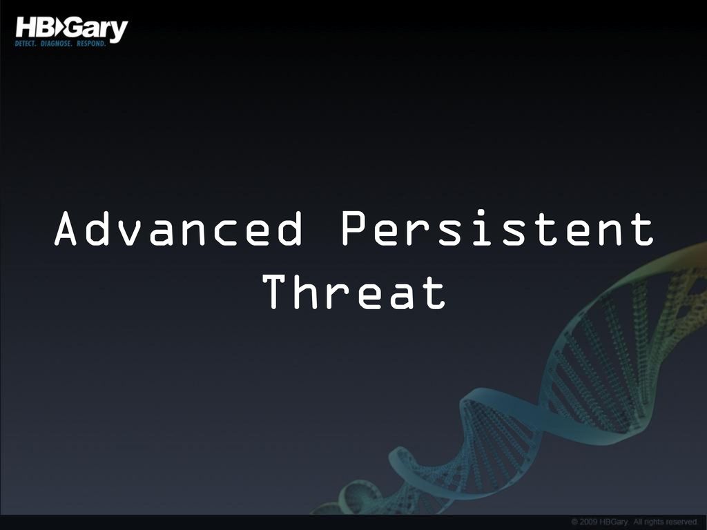 Advanced persistent threat ppt download