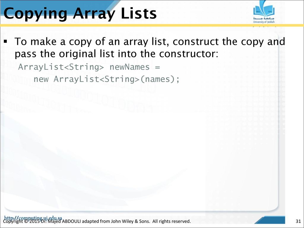 Chapter 6 – Array and Array Lists Two-Dimensional Arrays - ppt download